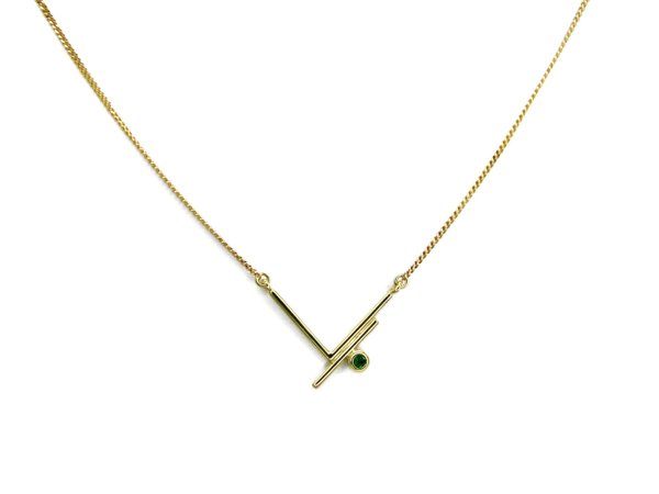 Collier Smaragd- 585/- Gold
